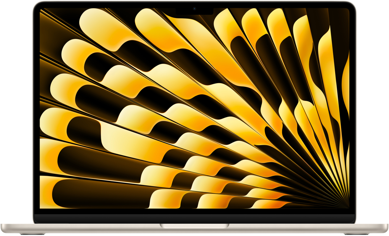Apple MacBook Air 13" (M3, 8C CPU/8C GPU, 2023), 8 ГБ, 256 ГБ SSD, сияющая звезда